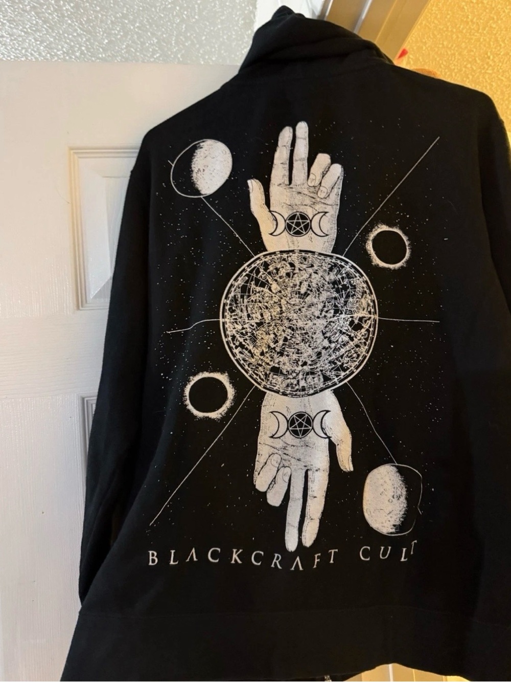 Blackcraft Cult BCC Jacket Hoodie Medium Black Full Zip Occult Witchy Unisex